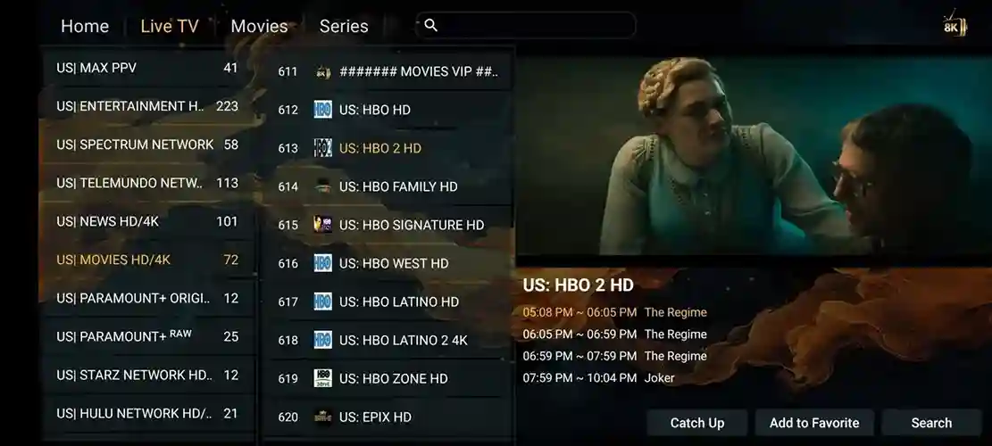 Preview 1 - Thunder IPTV Premium IPTV Subscription